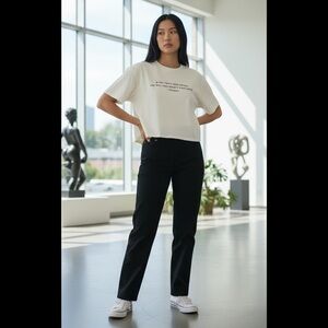 Van Gogh 🌹 Tee, Cropped Organic NWOT Luxury Cotton